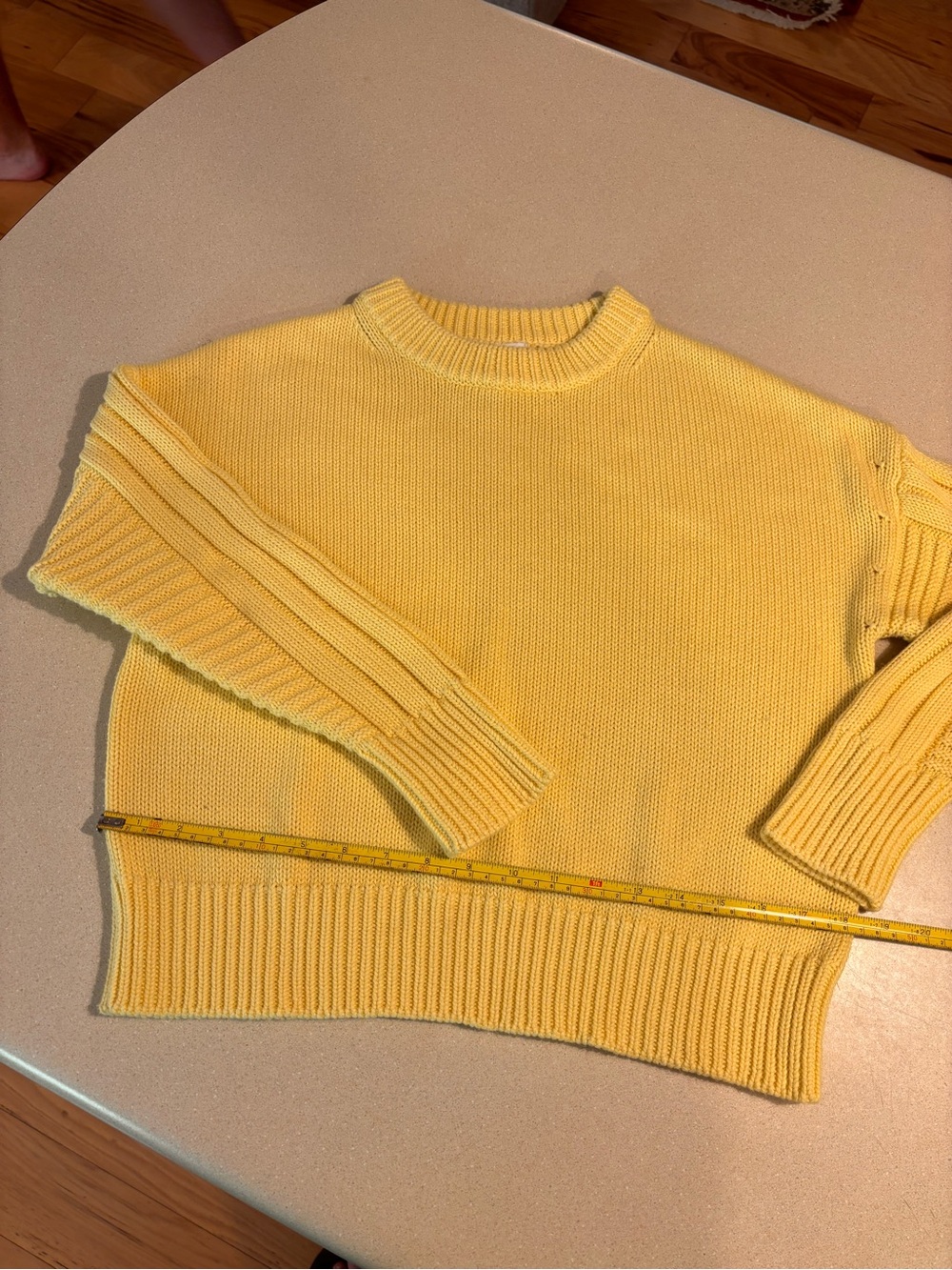 For The Republic Yellow Crewneck Sweater